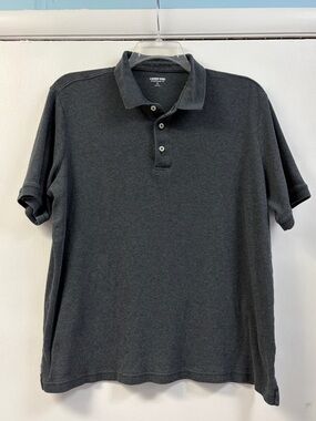 Lands' End Men's Dark Gray Polo Shirt